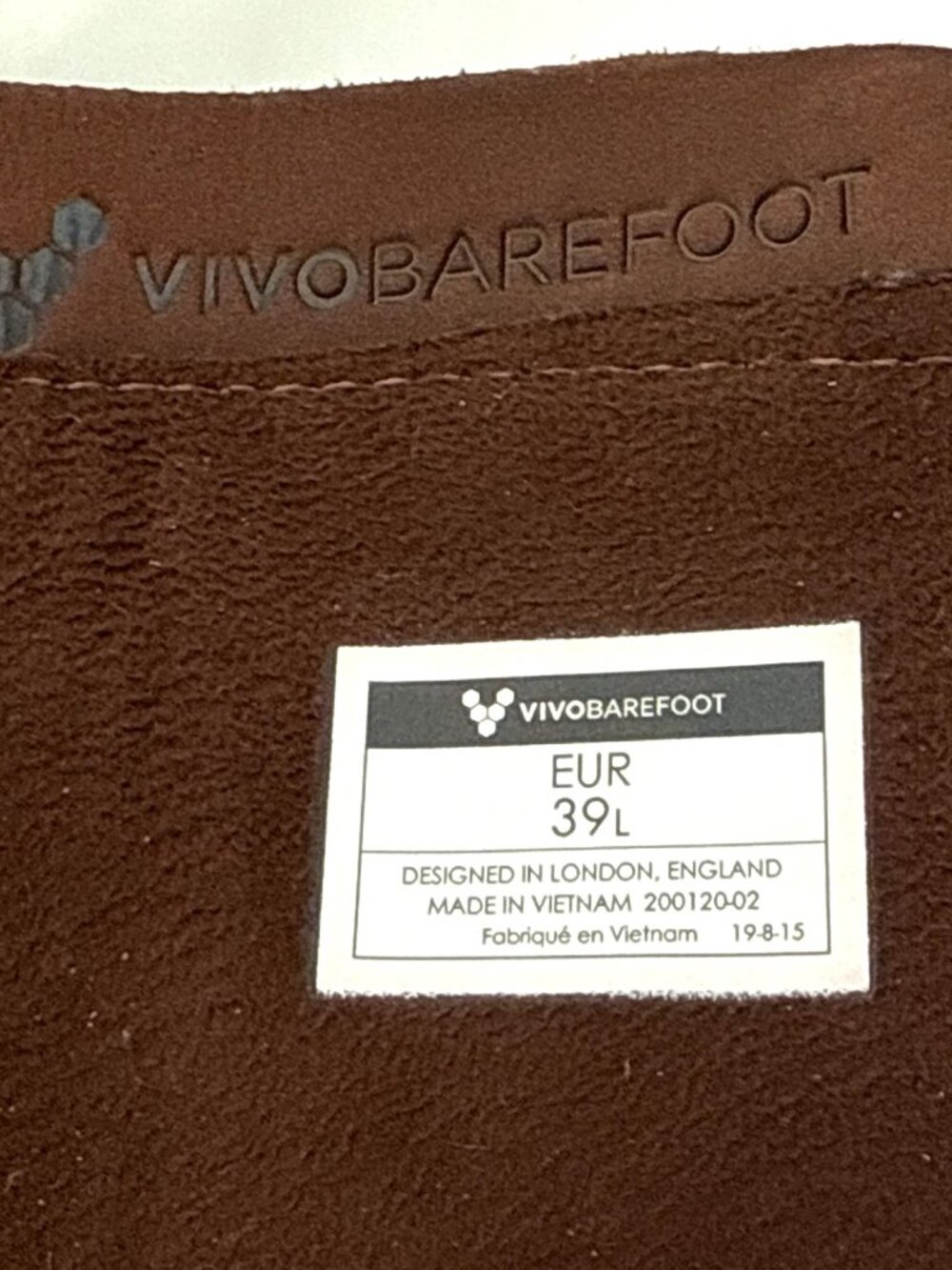 Vivobarefoot Knee-High Boots EUR 39L Brown Leather Wide Calf Zip - Picture 10 of 13